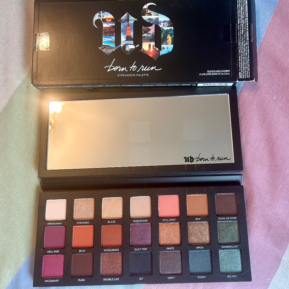 NWT Urban Decay Born To Run Eyeshadow Palette- Discontinued